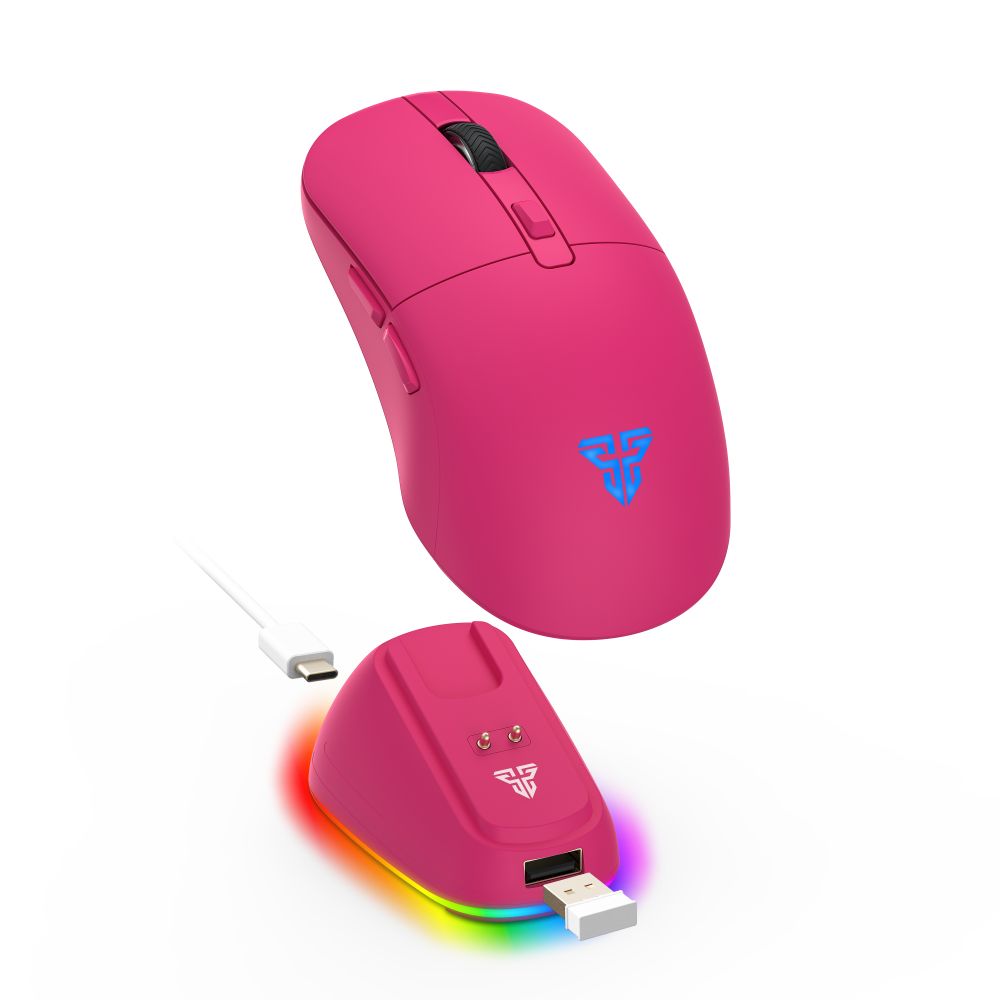 Mis Wireless Gaming Fantech WG9RD Kanata pink