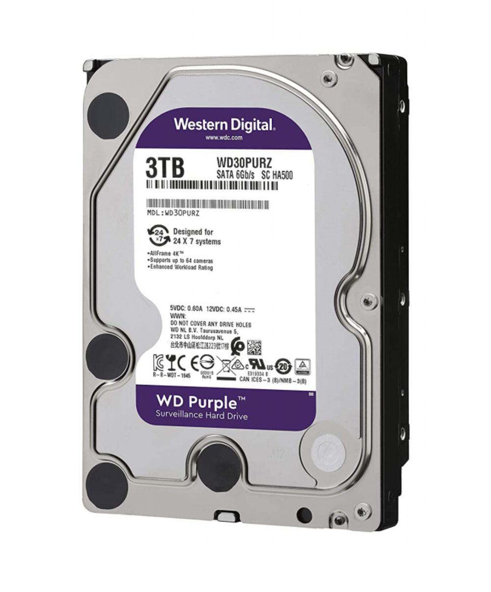 Hard disk 3TB SATA3 Western Digital Caviar 64MB WD30PURZ Purple