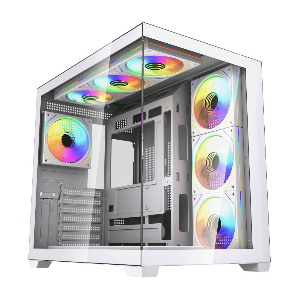 Kuciste Gaming Fantech CG85X Lumina belo