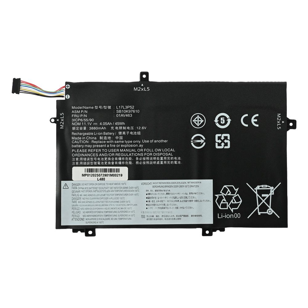 Baterija za laptop Lenovo L480 HQ2200 B