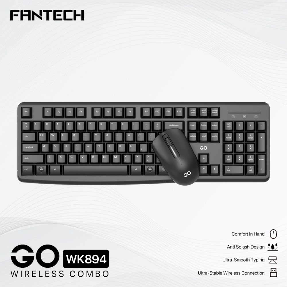Combo mis tastatura wireless Fantech WK-894 crni