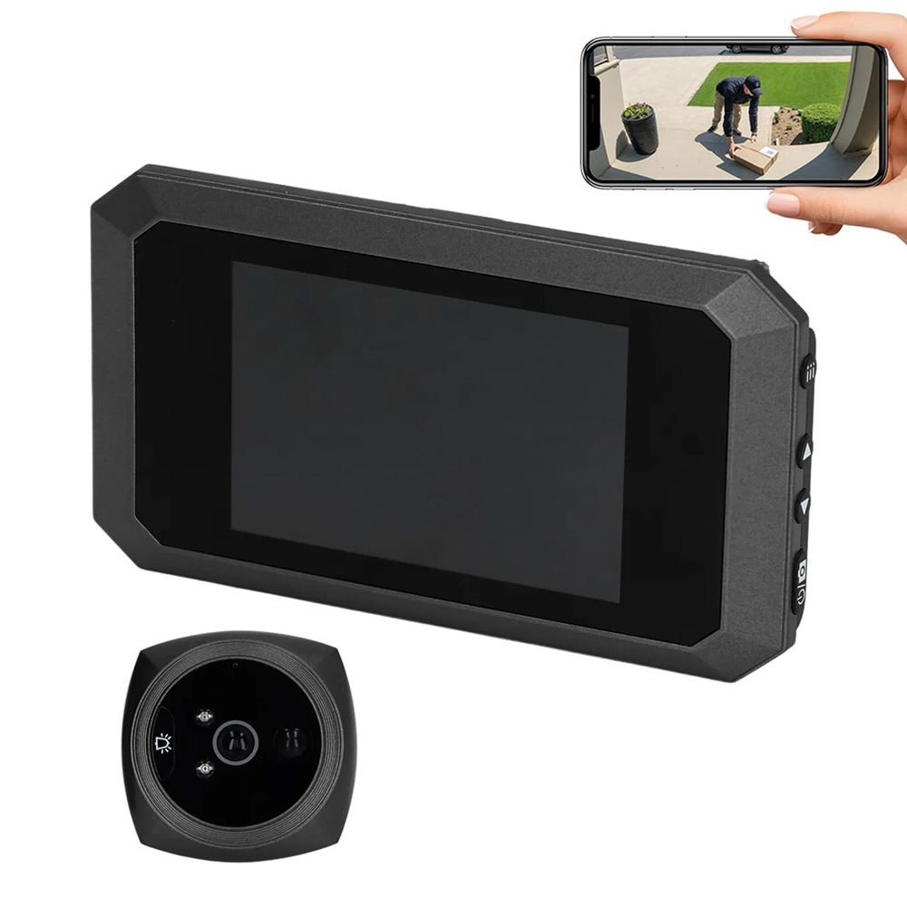 Video pametno zvono JWD Cat Eye za vrata ugradno Wireless