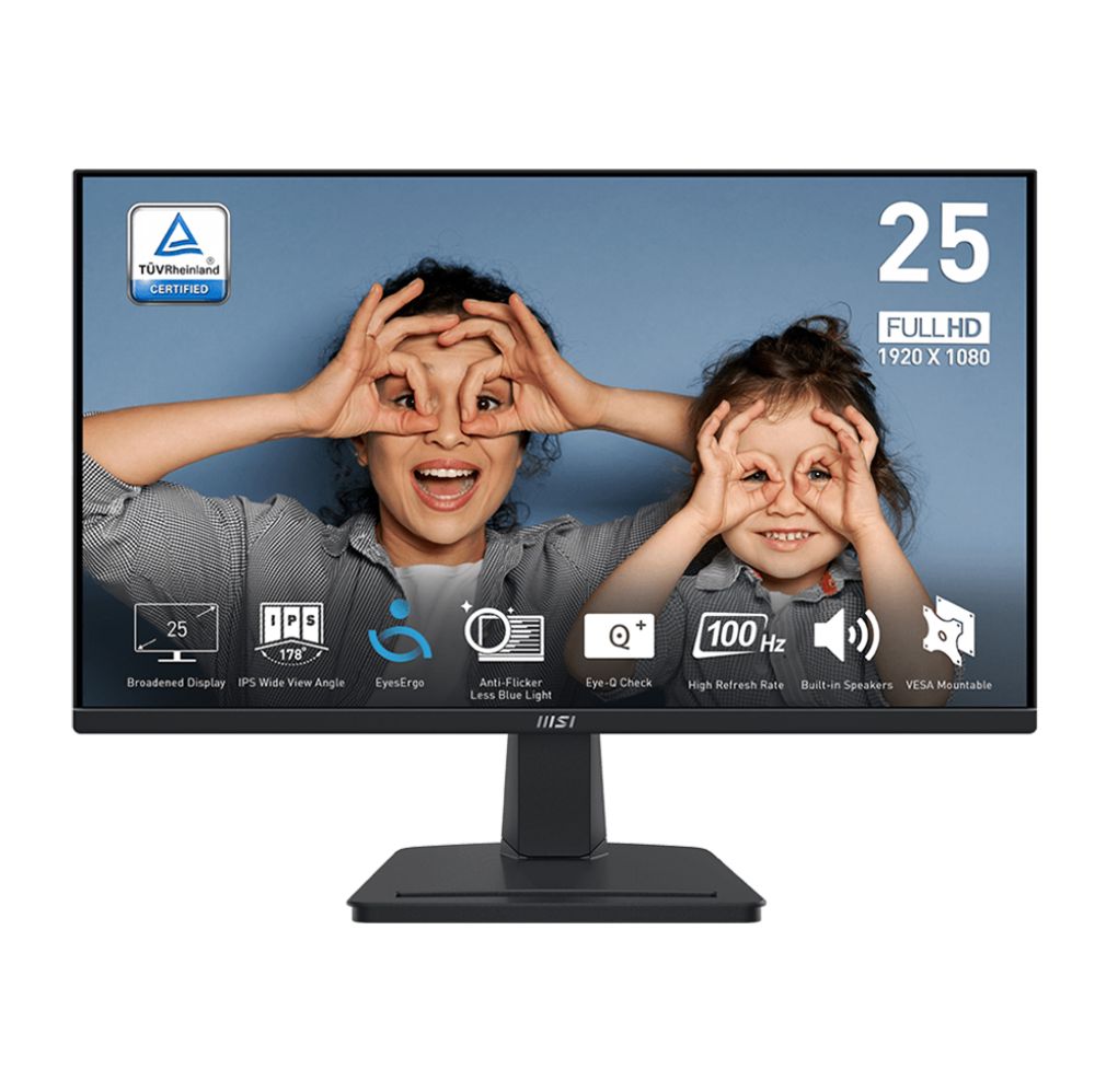 "Monitor MSI 25"", MSI PRO MP251, IPS, FHD, 100Hz, 1ms MPRT, HDMI / DP"