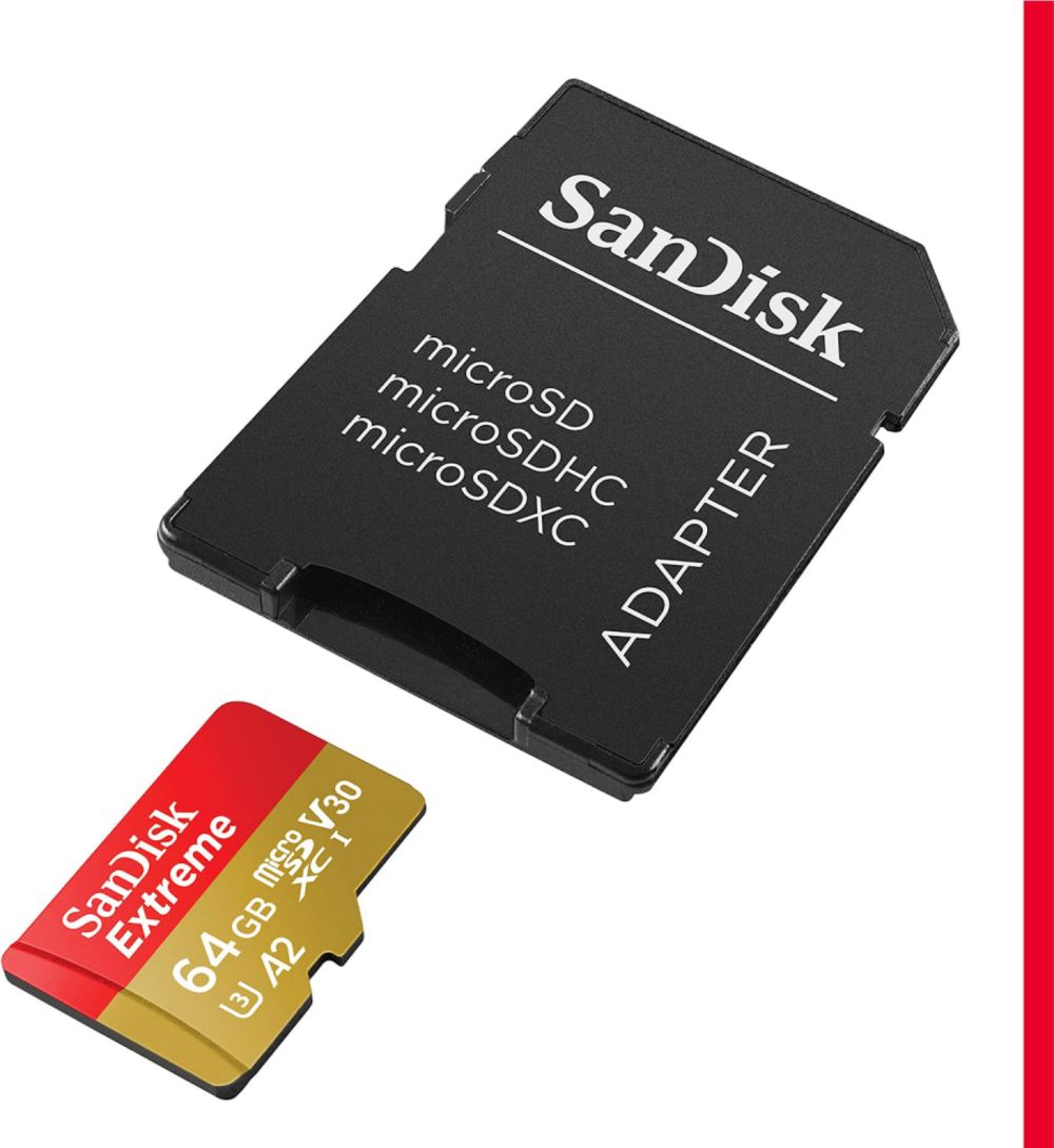 Mem.Kartica SanDisk SDXC Extreme micro 64GB 170 MB/s UHS-I U3 V30+adapter