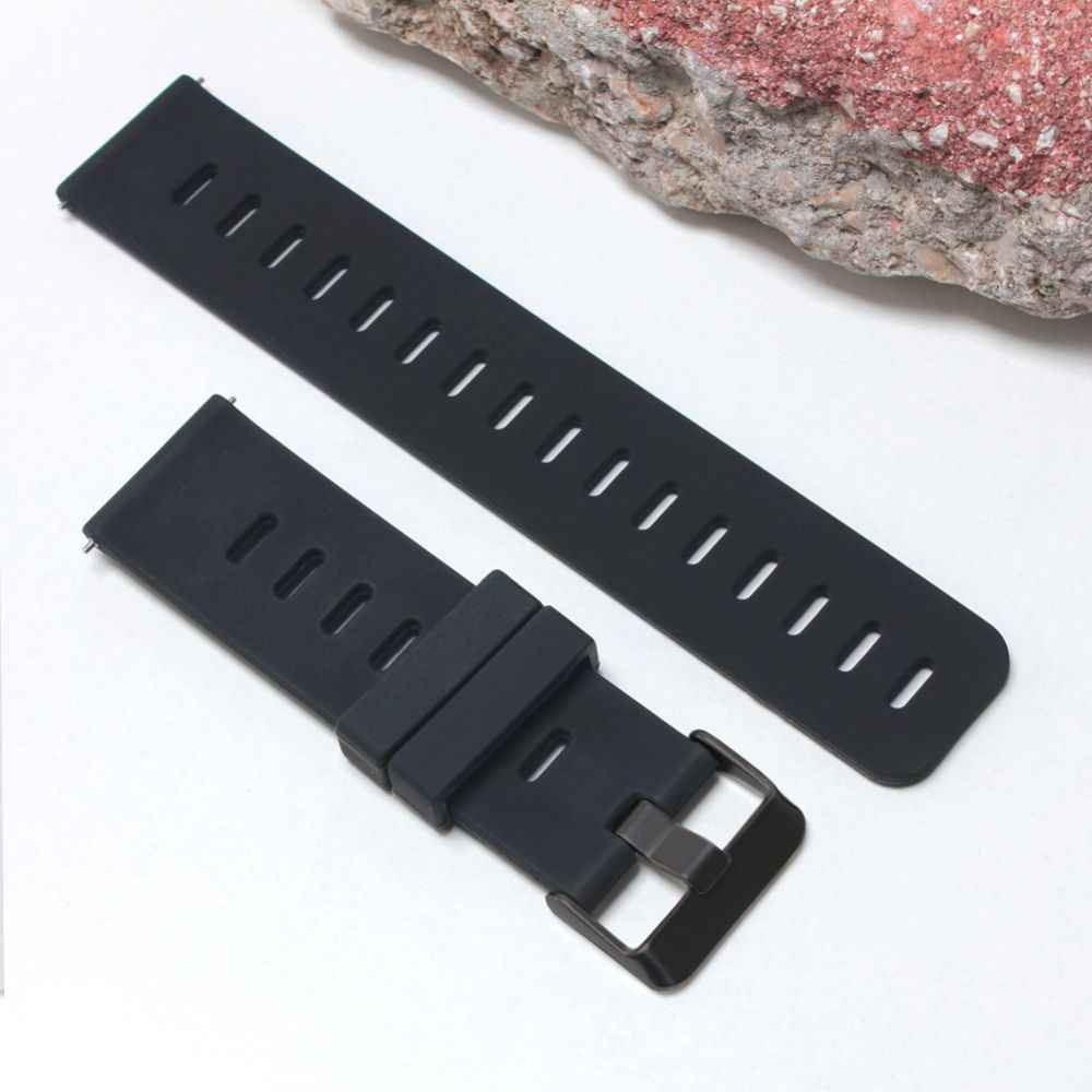 Narukvica trendy za smart watch 22mm crna kopca crna