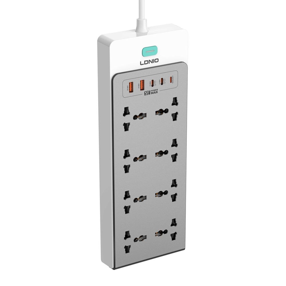 Produzni kabl LDNIO SC4 13-IN-1 8 uticnica 2xPD 2xUSB 1xLightning GaN 65W 2m