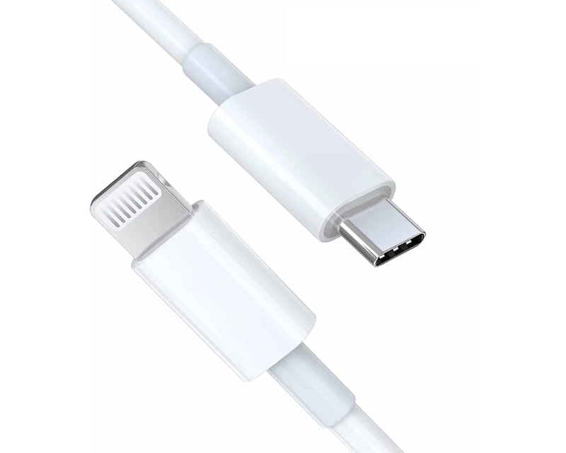E-GREEN Kabl 3.1 USB tip C na iPhone Lighting 5,6,7 2.4 A, 2m beli