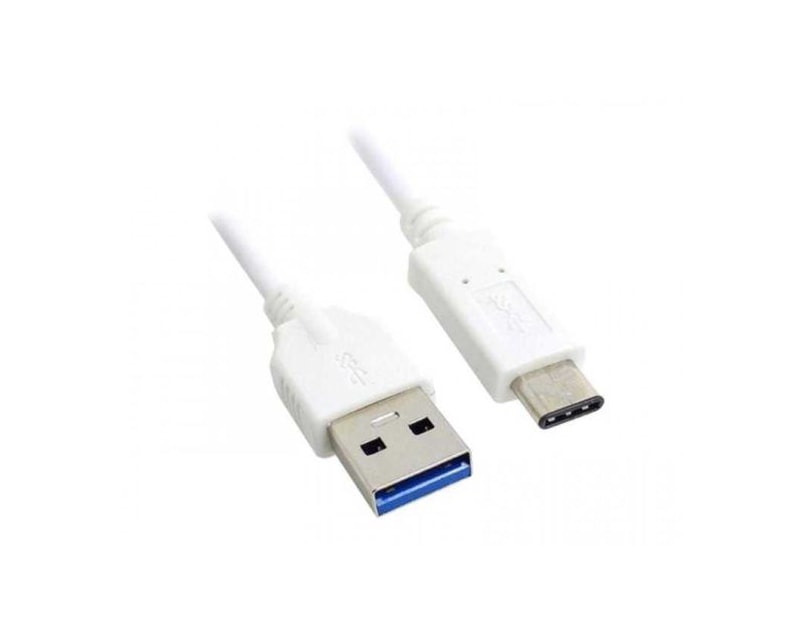 E-GREEN Kabl 3.0 USB A - USB 3.1 tip C M/M 1m, za Superbrzo punjenje, 120W, 20V, 6A, beli