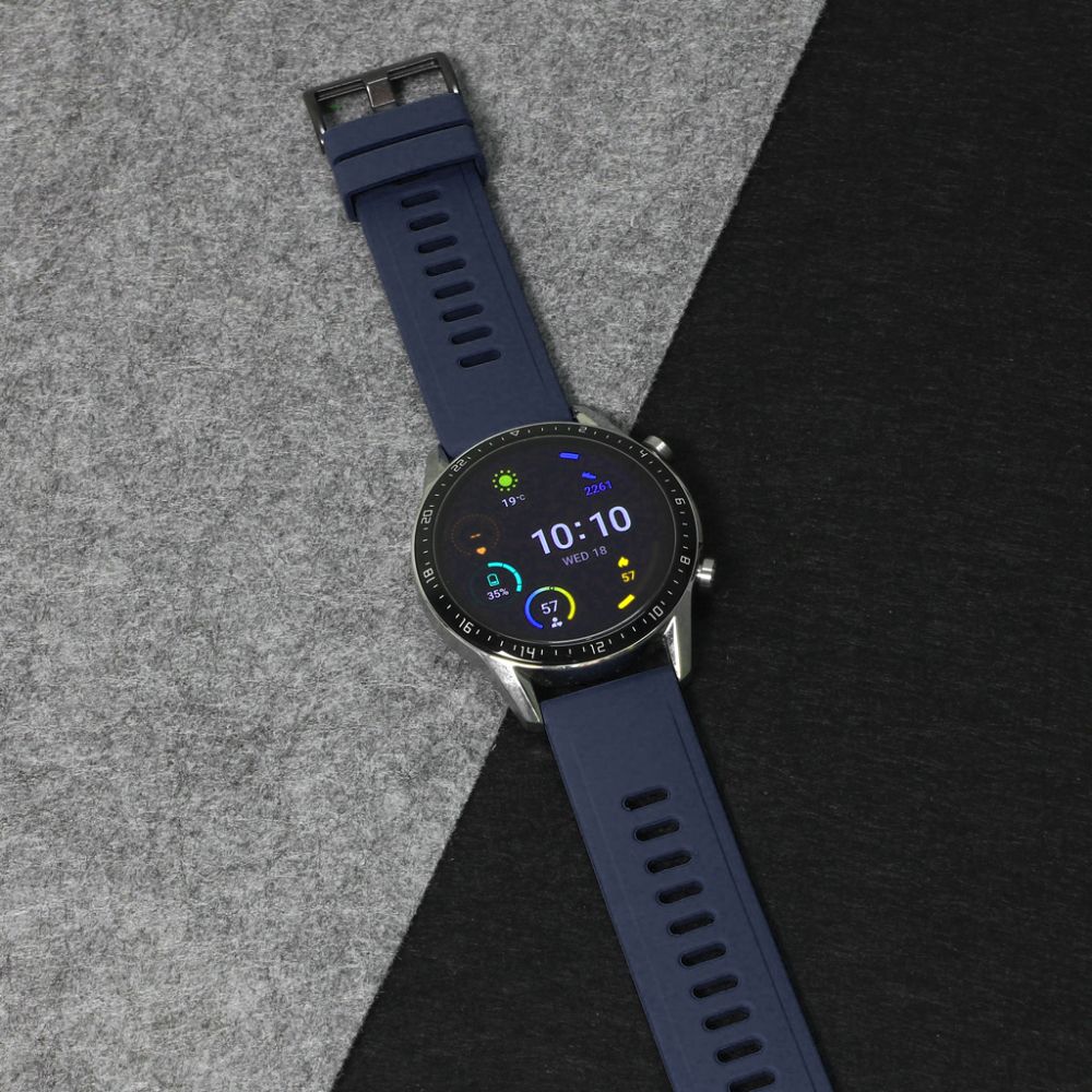 Narukvica trendy za smart watch 22mm teget crna kopca