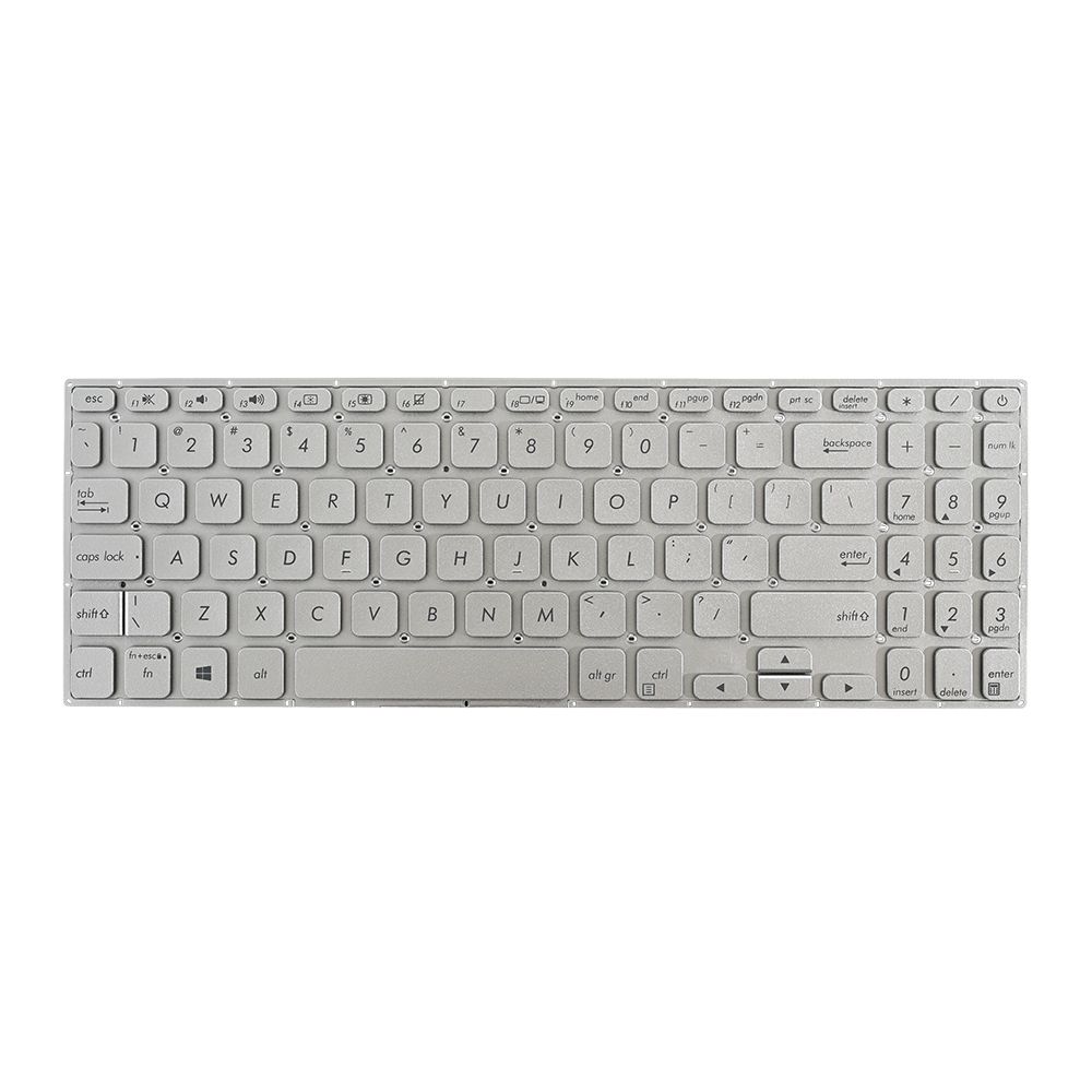 Tastatura za laptop Asus Vivobook S15 X530 K530 S530F S530UA X530FA X530UN mali enter siva