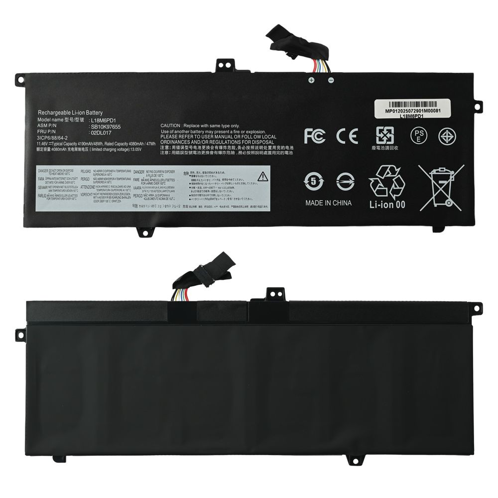 Baterija za laptop Lenovo X13, X390, X395 HQ2200 B