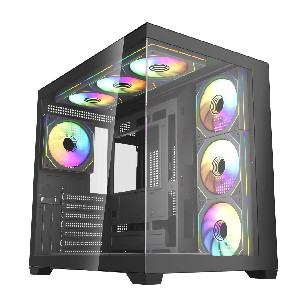 Kuciste Gaming Fantech CG85X Lumina crno