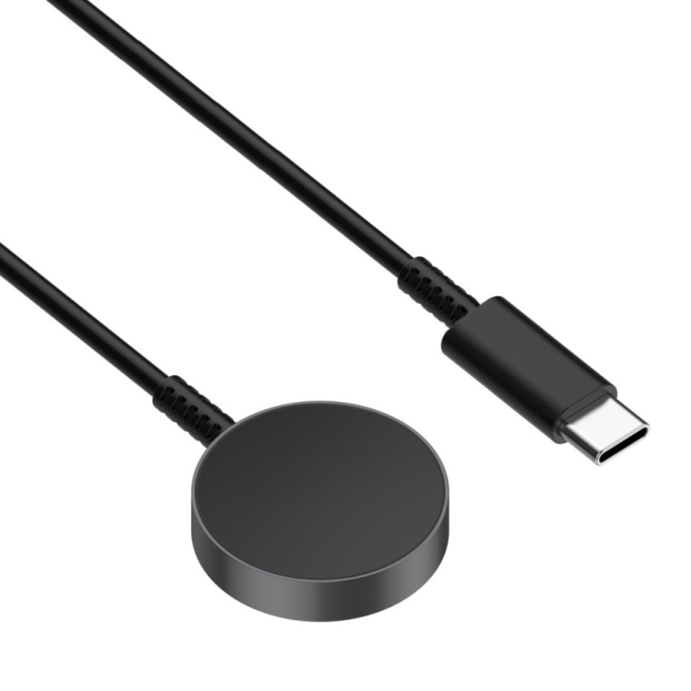 Punjac za Samsung Galaxy watch 7, 6, 5, 4, 3, Active 1, 2 Classic, FE, Ultra, Type C crni