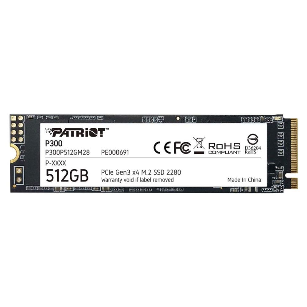SSD M.2 NVMe 512GB Patriot P300 1700MBs/1100MBs P300P512GM28