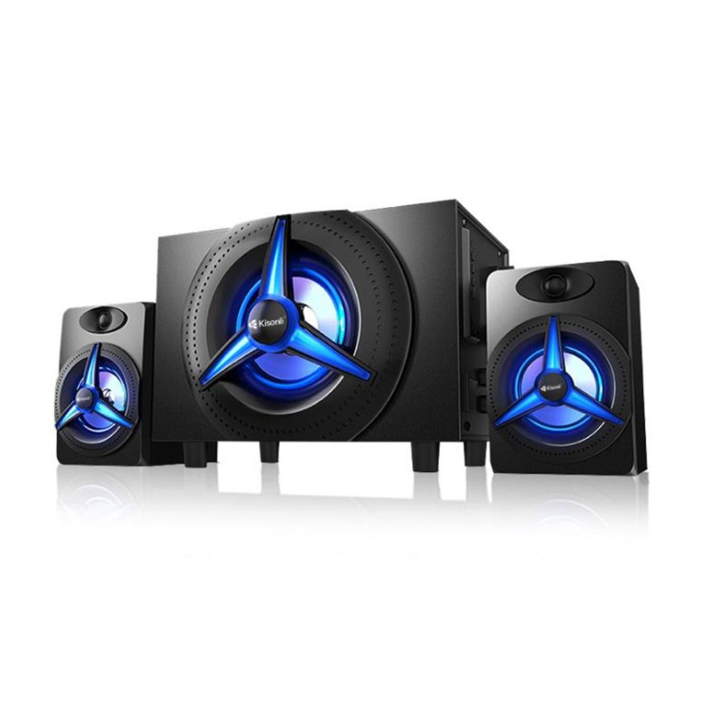 Zvucnik Kisonli TM-7000A 2.1 sistem remote Bluetooth microSD LED crni